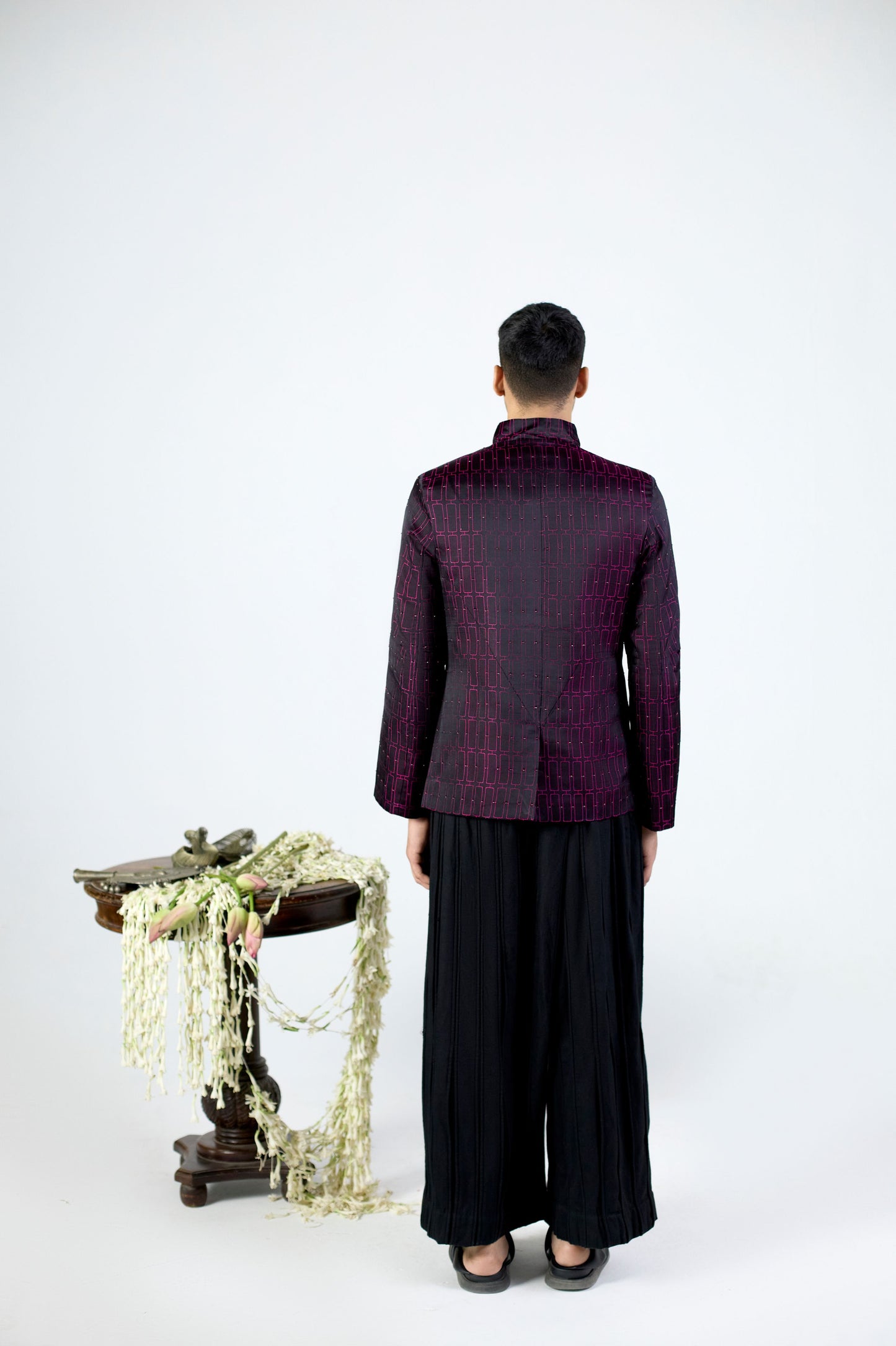 Bela Embroidered Brocade Bandhgala