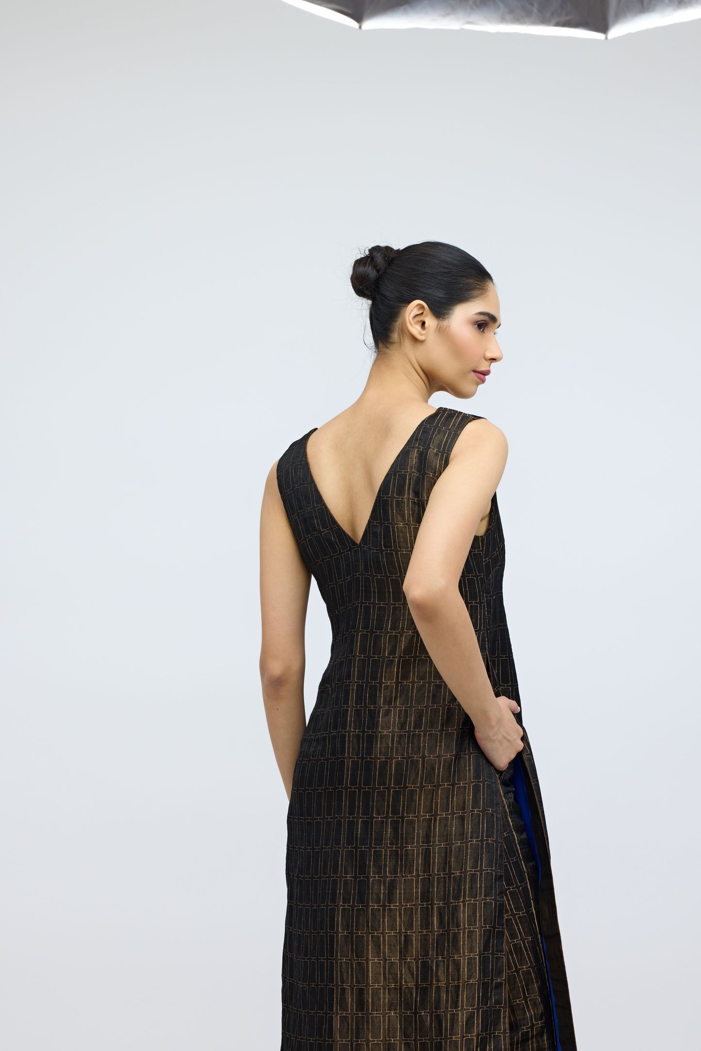 Phalguni Handwoven Brocade kurta set