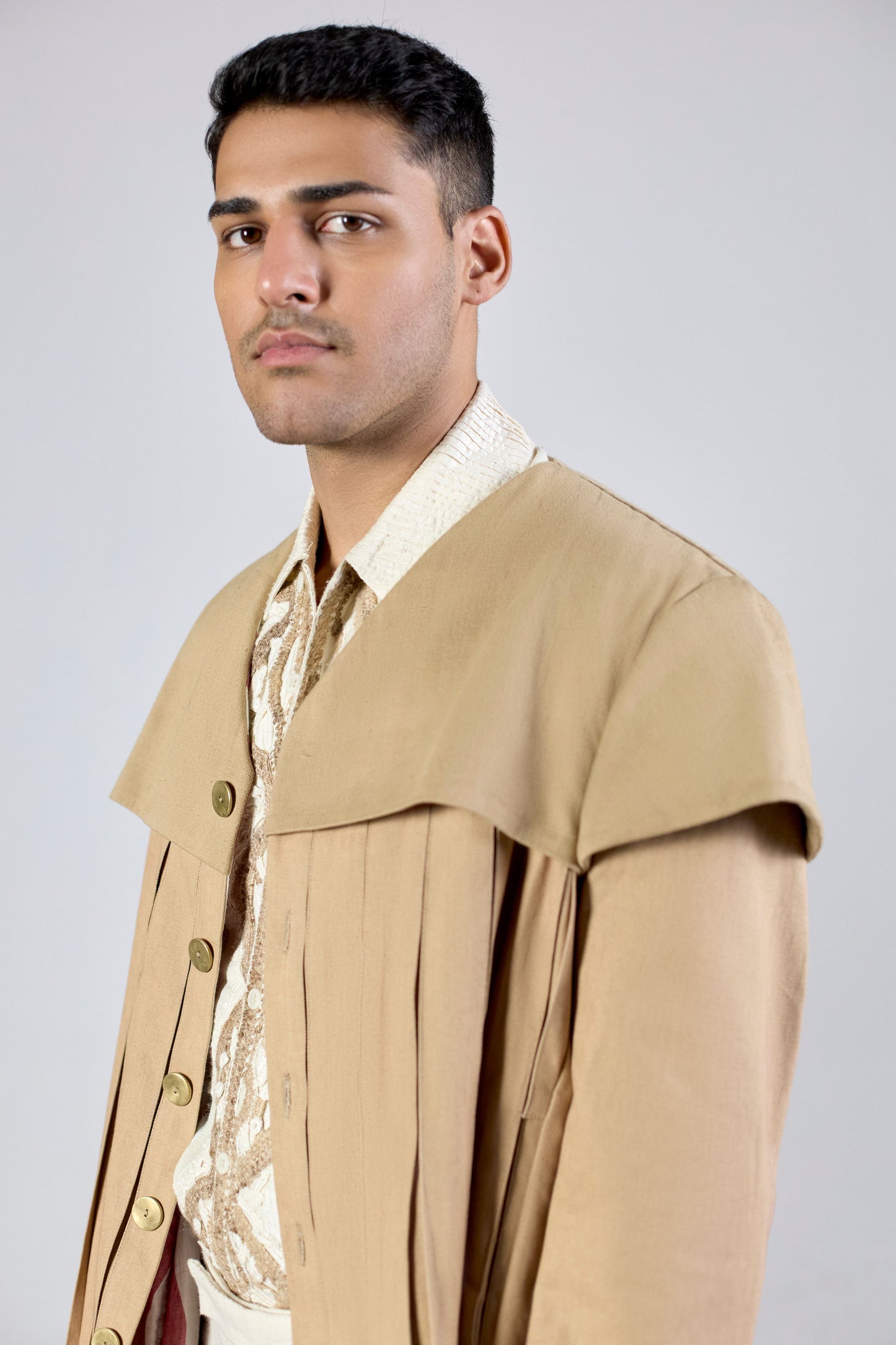 Overbridge Shacket - Beige