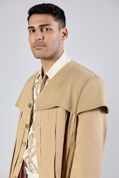 Overbridge Shacket - Beige