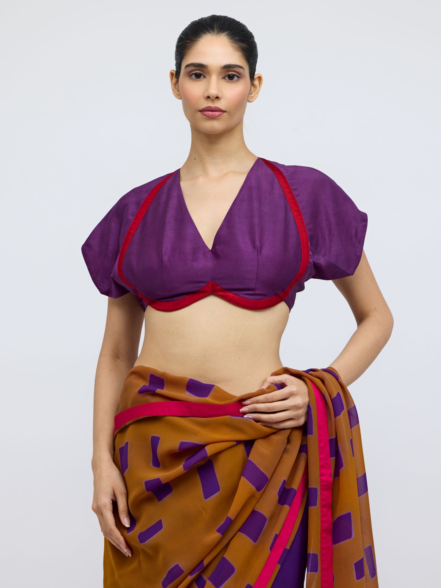 Kanchli Blouse - Plum