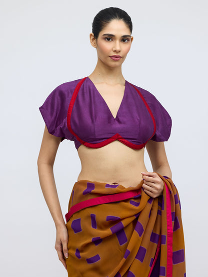 Kanchli Blouse - Plum