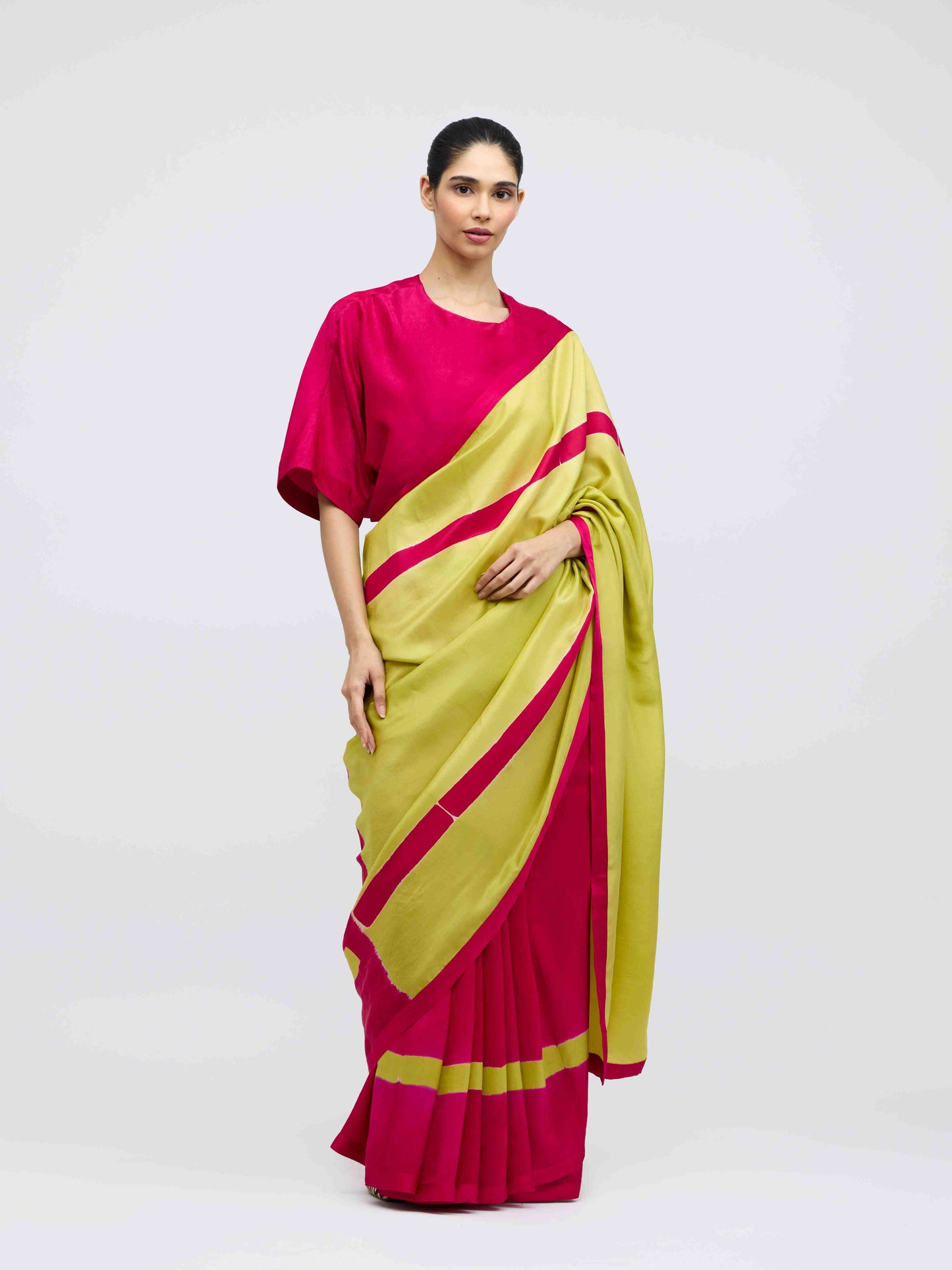 Aks Hand Dyed Silk Saree |