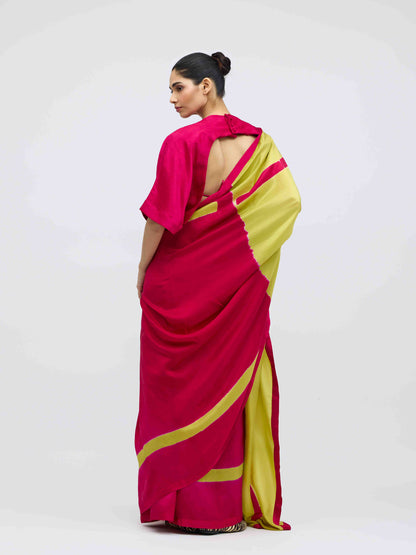 Aks Hand Dyed Silk Saree |