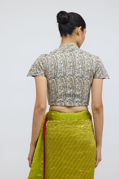 Tassar Mul Himroo Blouse