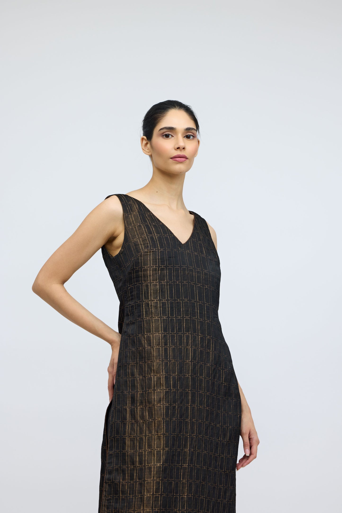 Phalguni Handwoven Brocade kurta set