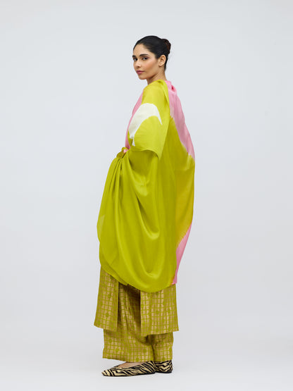 Crescent Field Hand Dyed Silk Dupatta