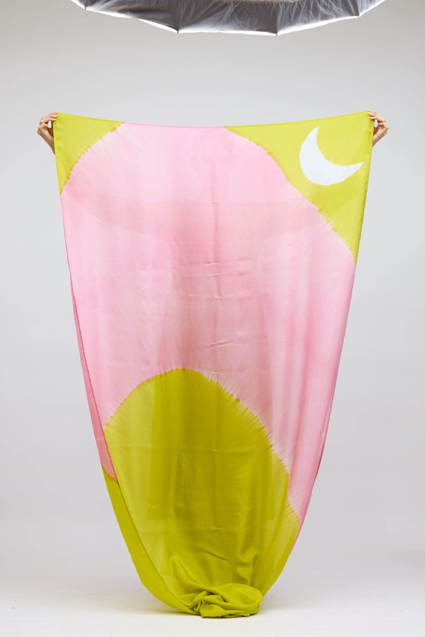 Crescent Field Hand Dyed Silk Dupatta