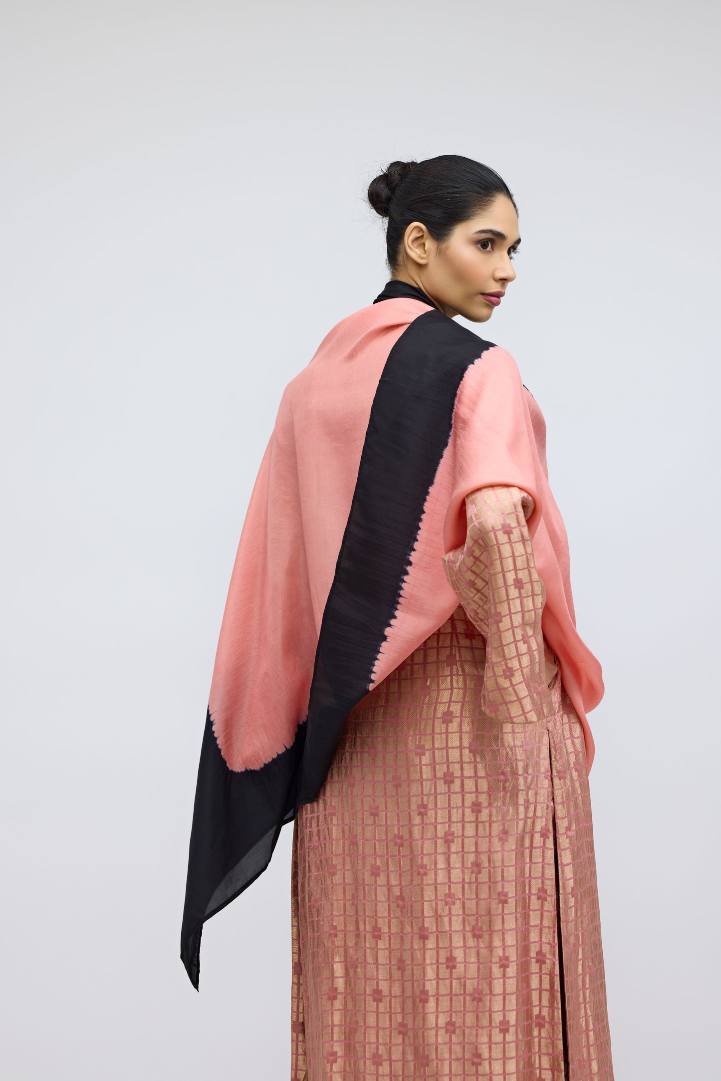 Blush Field Hand Dyed Silk Dupatta