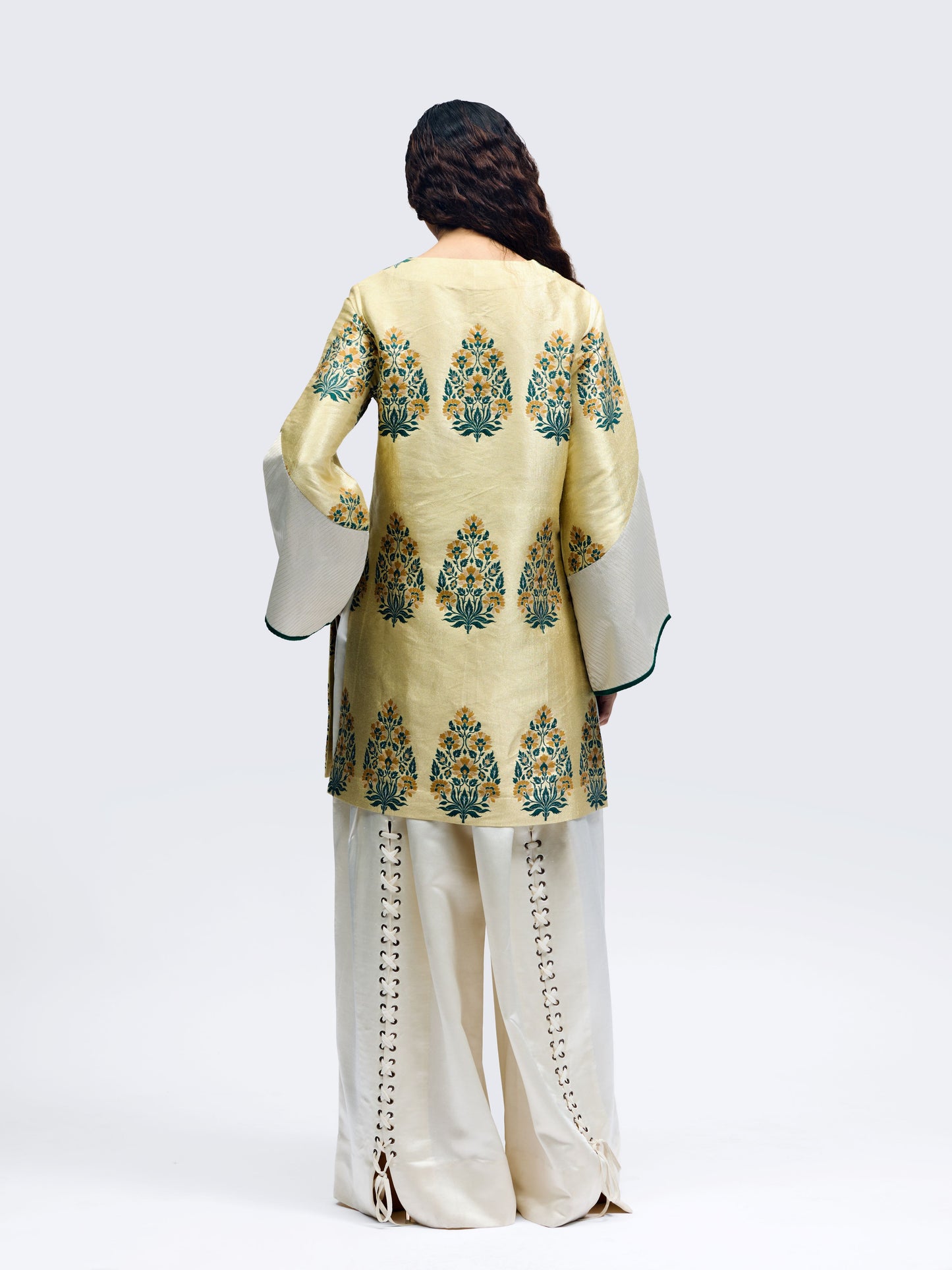 Reverse Brocade Kurta