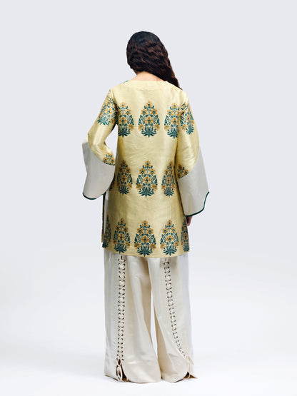 Reverse Brocade Kurta