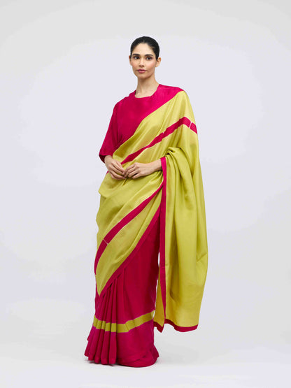 Aks Hand Dyed Silk Saree |