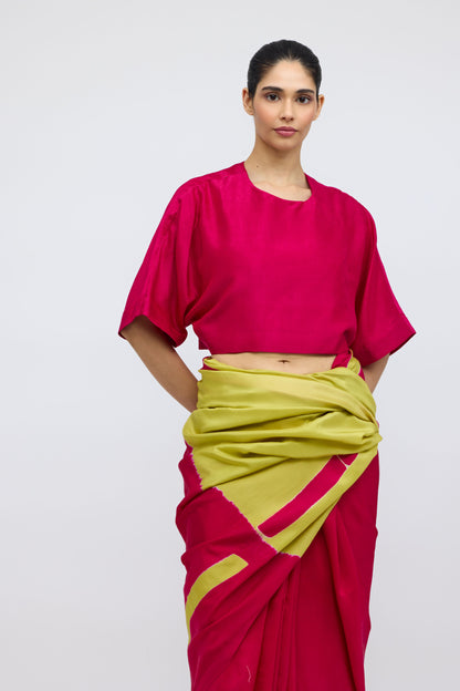 Woman Holding a Fruit Blouse