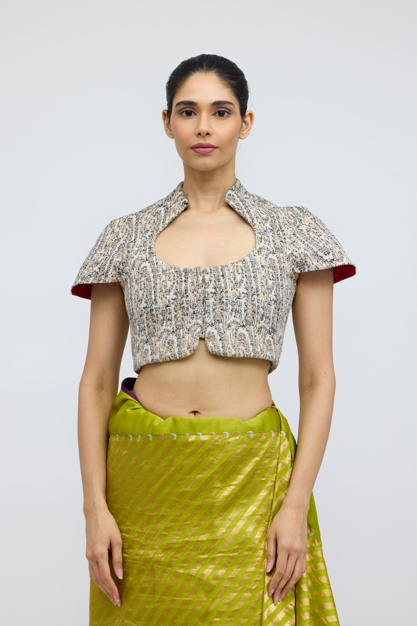 Tassar Mul Himroo Blouse