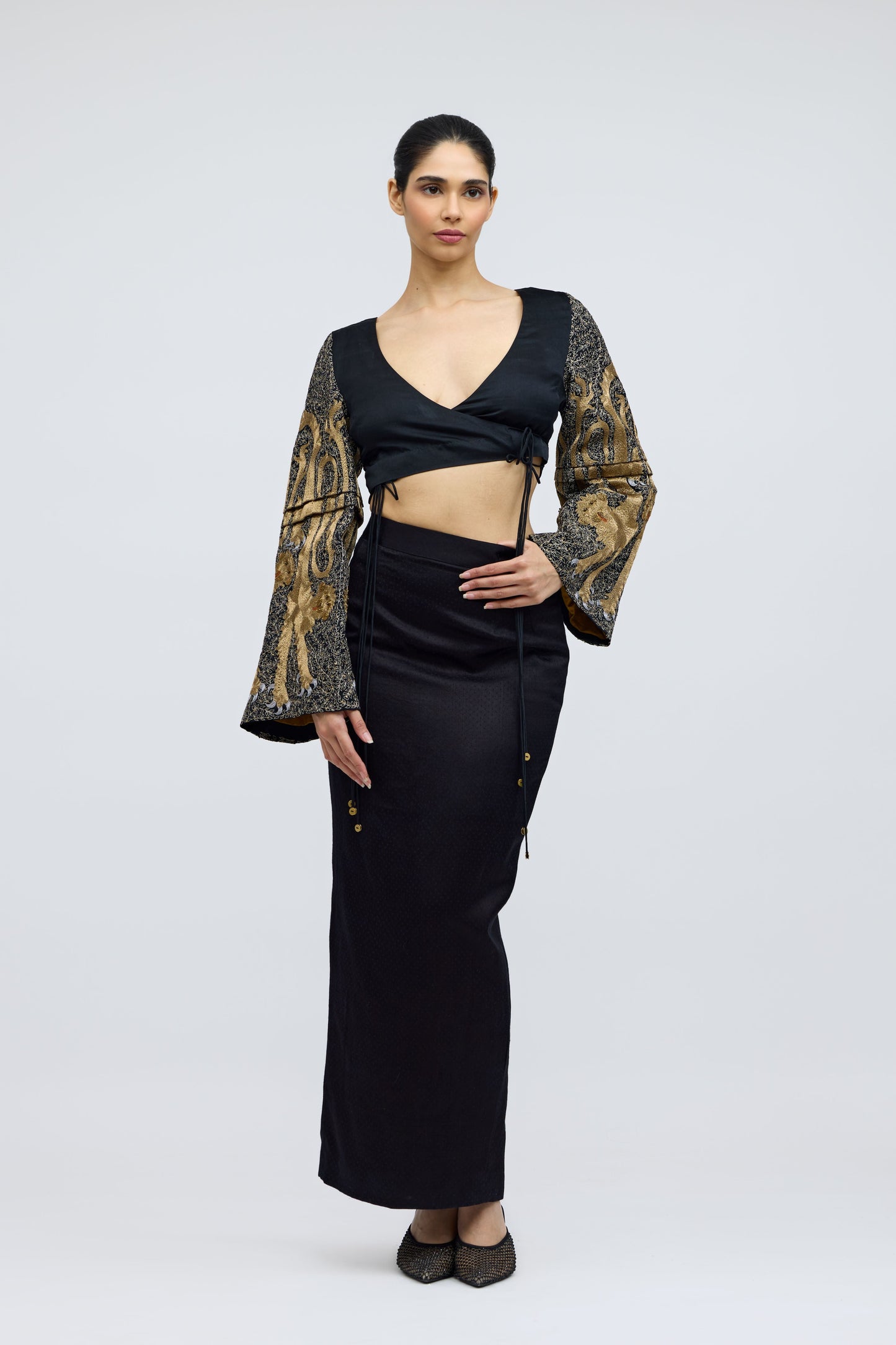 Booti Mashroo Silk Skirt