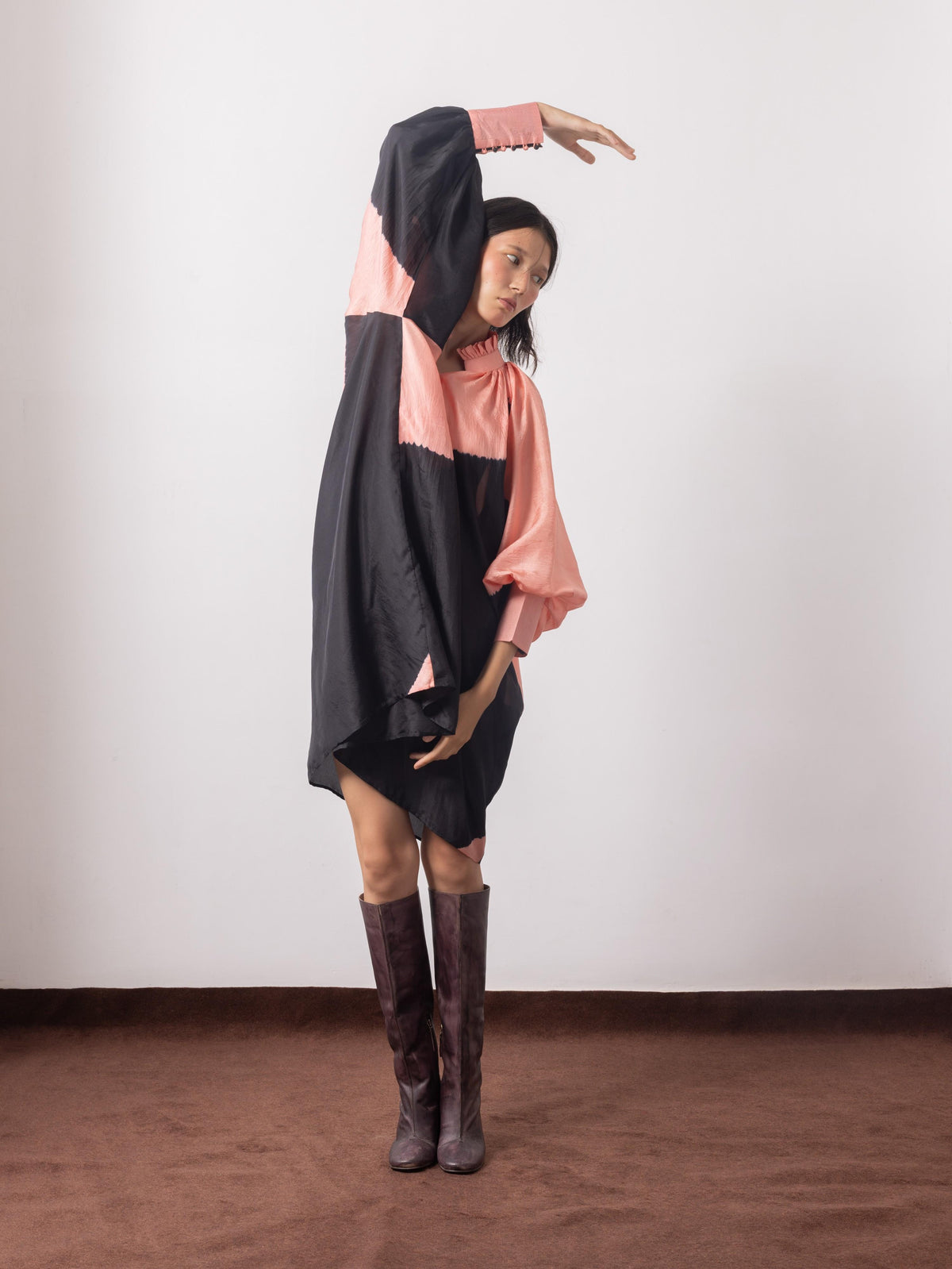 Slow Evening Silk Shirt Dress