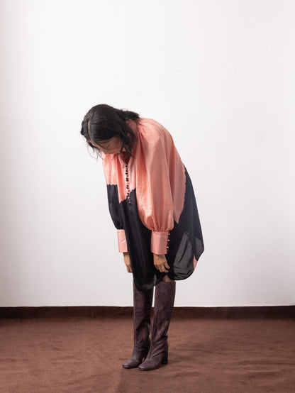 Slow Evening Silk Shirt Dress