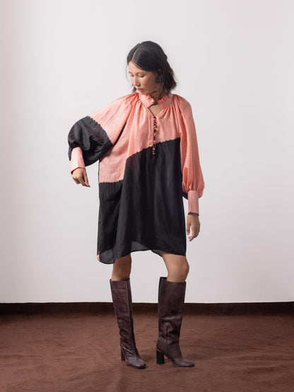Slow Evening Silk Shirt Dress