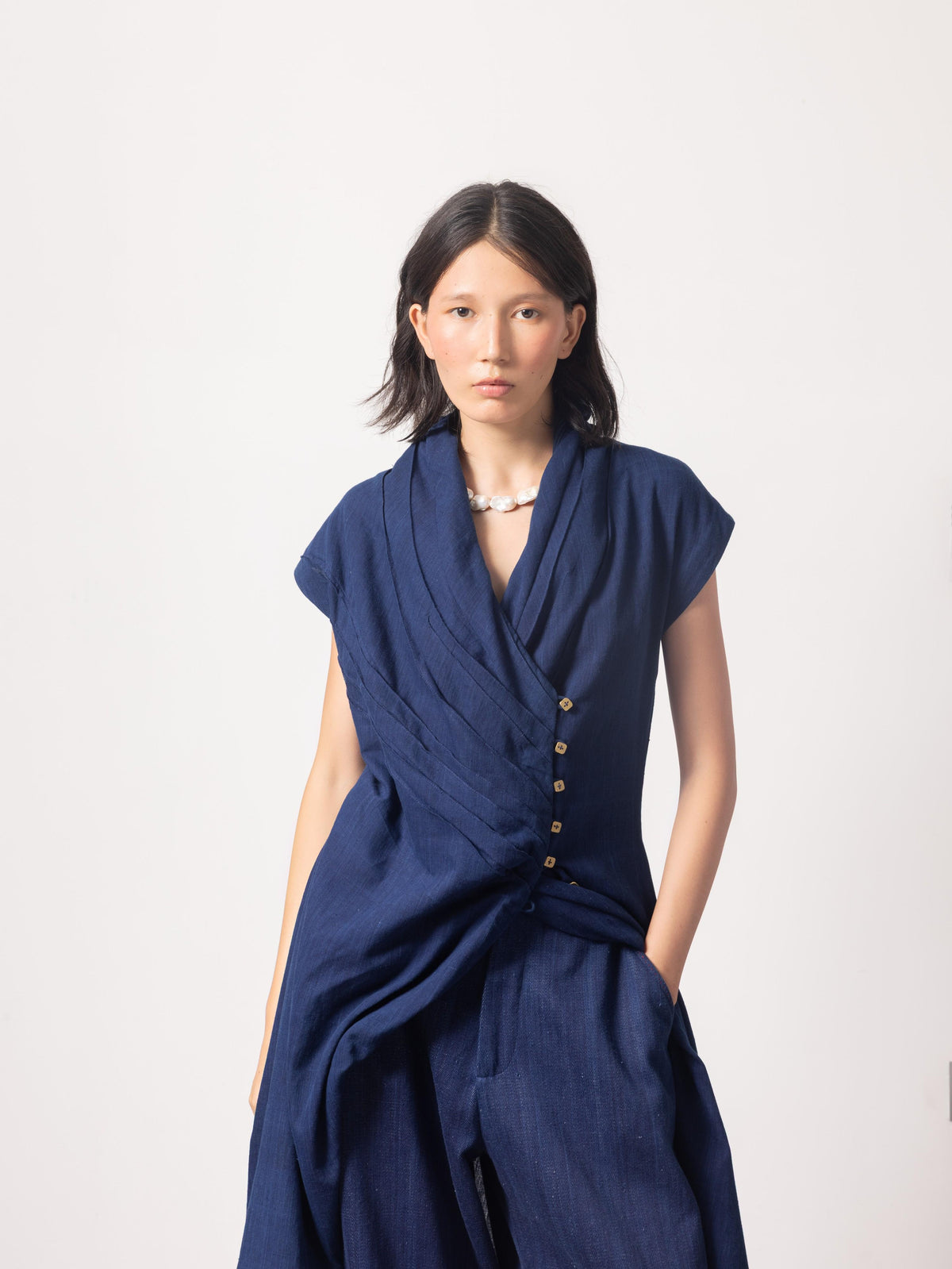 Cool Girl Indigo Shirt Dress