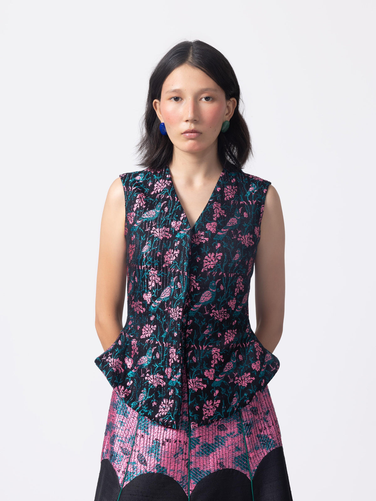 Tota-Maina Himroo Handwoven Blouse*
