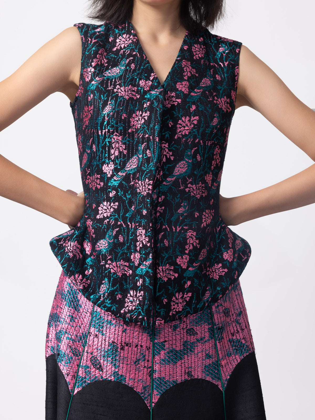 Tota-Maina Himroo Handwoven Blouse*