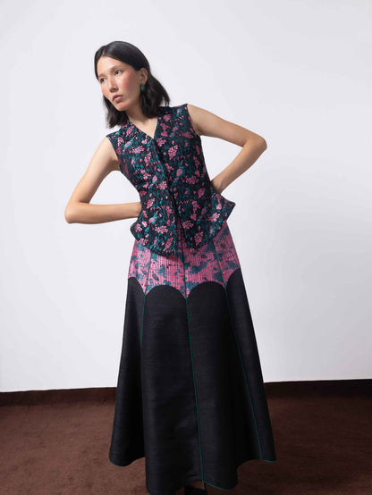 Tota-Maina Himroo Handwoven Skirt