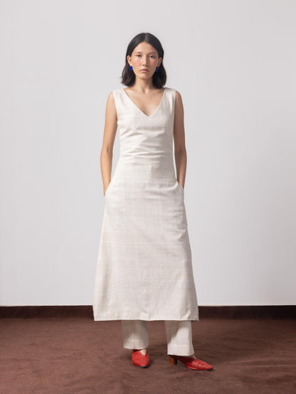 She means Business Eri Silk Dress