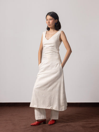 She means Business Eri Silk Dress