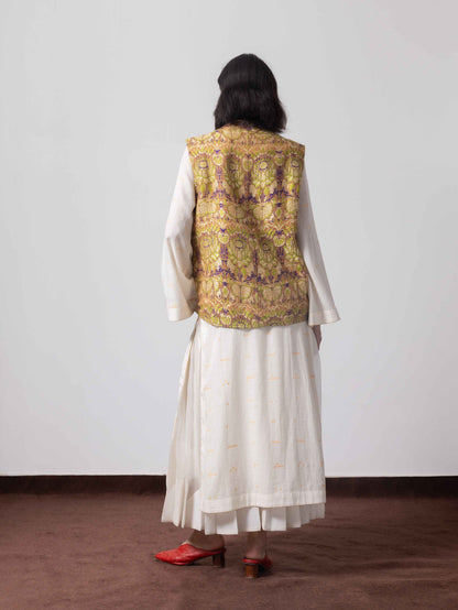 Himroo Lotus Paneled Jacket