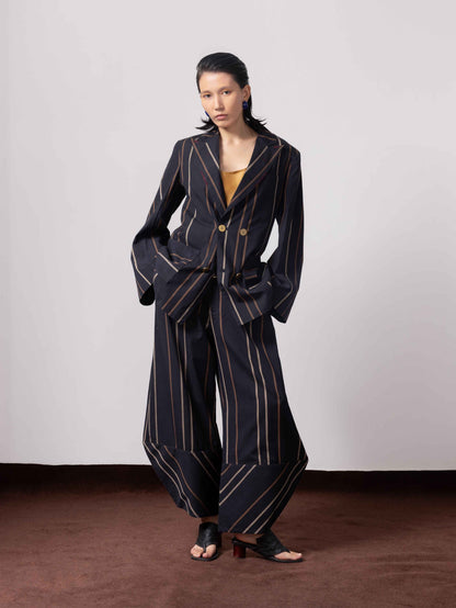Vertical Striped Light Blazer