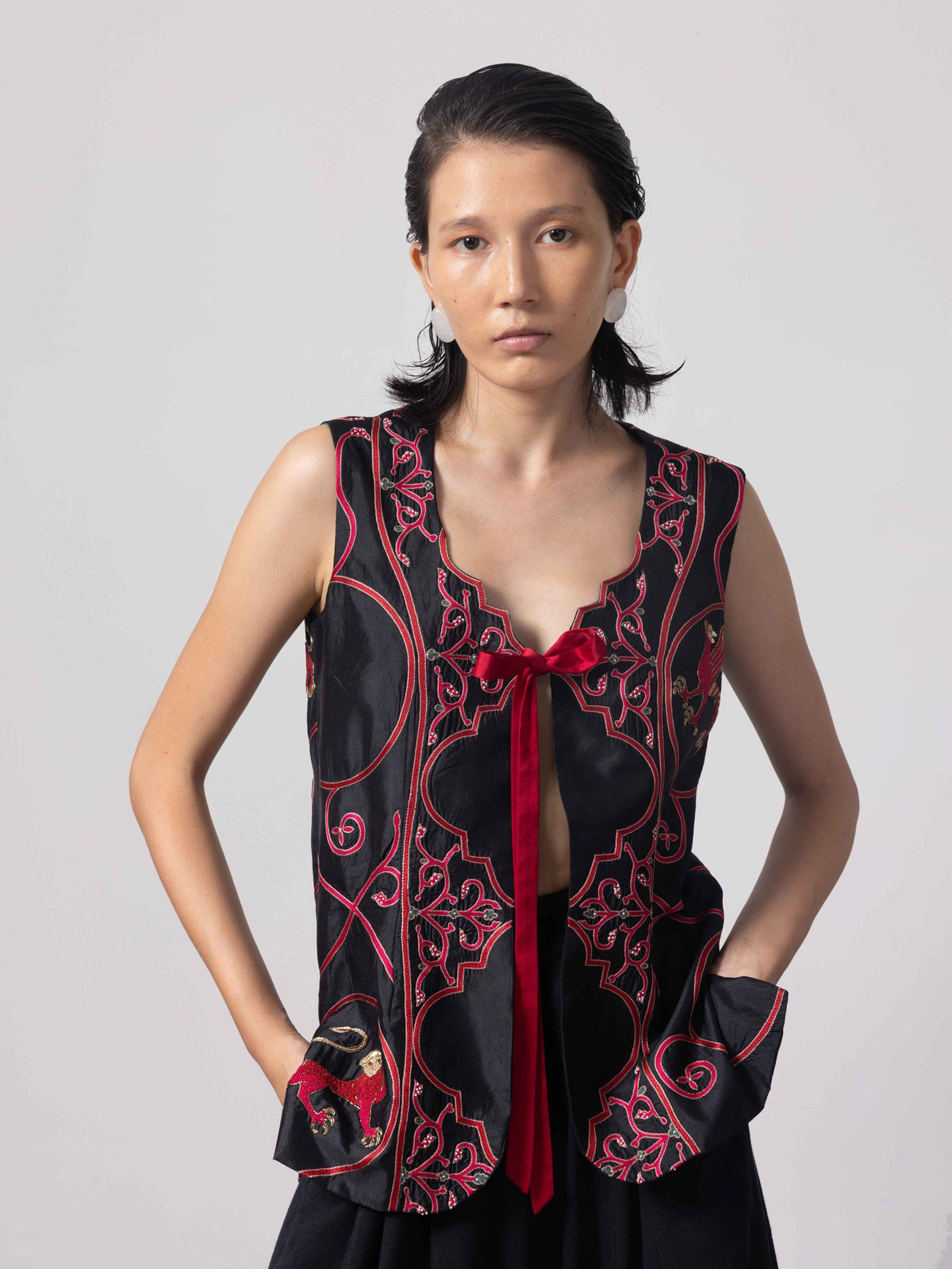 Santa Baby Embroidered Vest