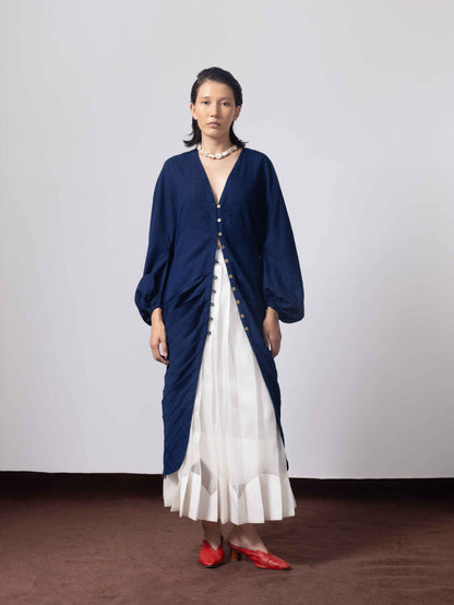 Neela Samandar Indigo Top
