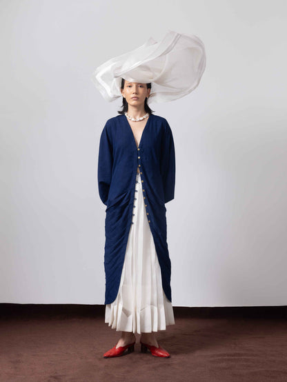 Neela Samandar Indigo Top