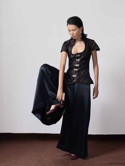 Namkeen Silk Satin Pants